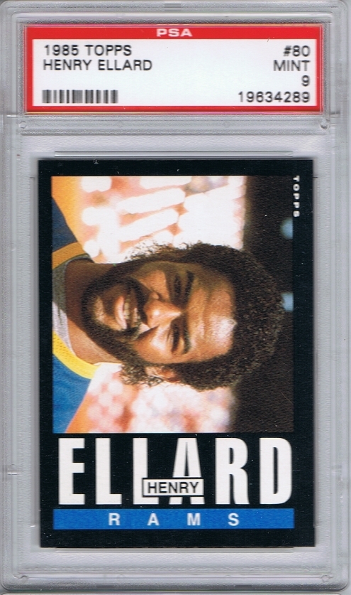 Players Showcase Image Gallery: Henry Ellard PSA Set