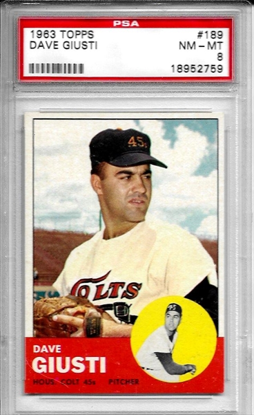  1964 Topps # 354 Dave Giusti Houston Colt 45s