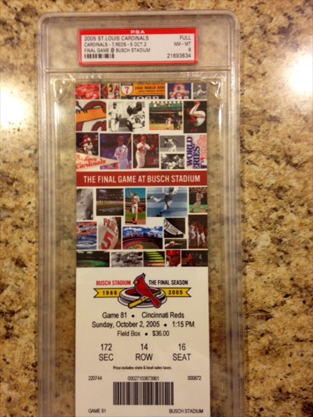 PSA Set Registry Showcase: Atlanta Braves Tickets 1966