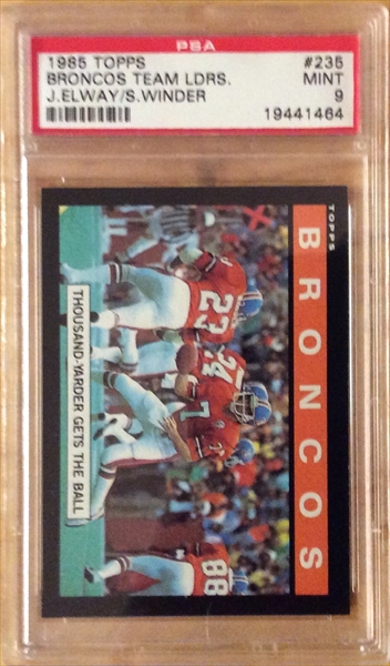 1996 Playoff Absolute Metal XL #XL20 John Elway – PSA EX-MT 6 on