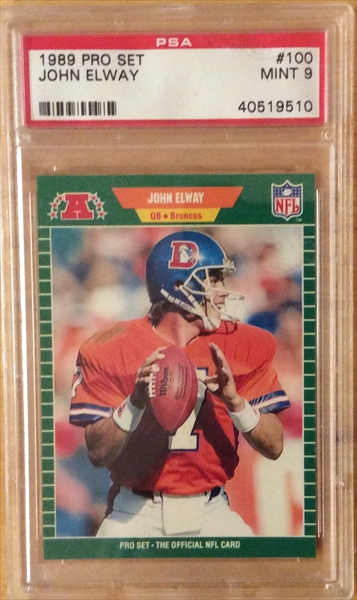 Pick a John Elway Football Card Pro Set Pro Line Fleer 