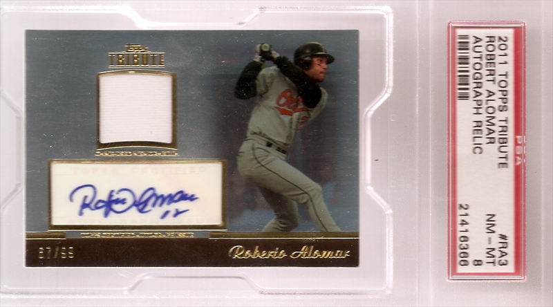 Roberto Alomar 2011 Topps Tribute Jersey Card