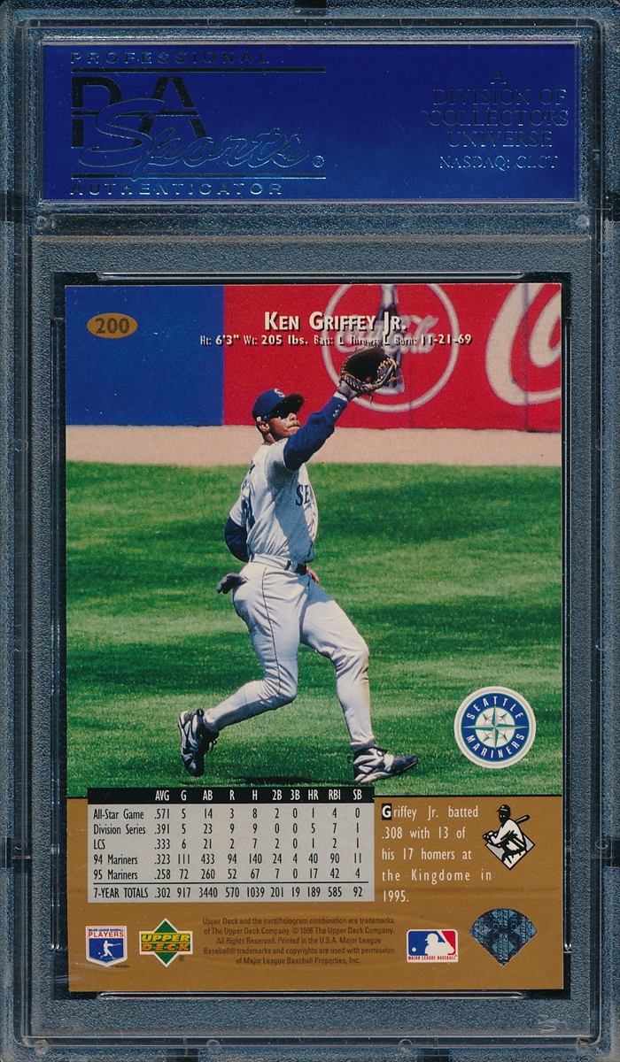 Ken Griffey Jr, 1996 Upper Deck Best Of A Generation SGC 9 - MT #3892