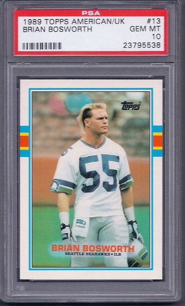 Football - Brian Bosworth Master Set: SMB Pieces of History Set