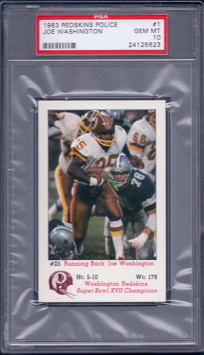 1983 Washington Redskins Police Football - Gallery