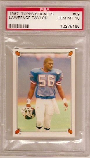 2015 Panini Clear Vision Lawrence Taylor (White Jersey) #31.1 PSA 8 HOF