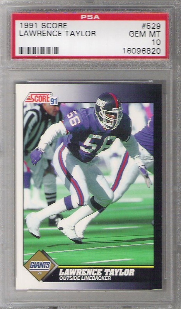 2015 Panini Clear Vision Lawrence Taylor (White Jersey) #31.1 PSA 8 HOF