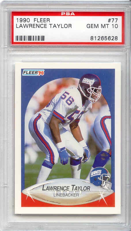 2015 Panini Clear Vision Lawrence Taylor (White Jersey) #31.1 PSA 8 HOF