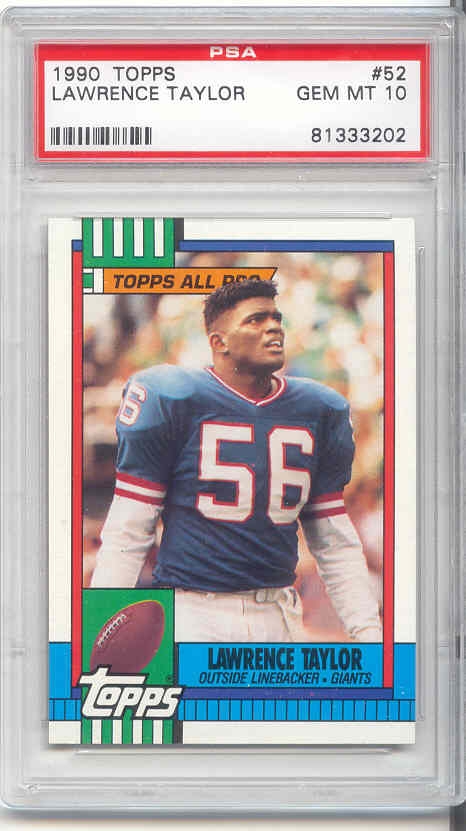 2015 Panini Clear Vision Lawrence Taylor (White Jersey) #31.1 PSA 8 HOF