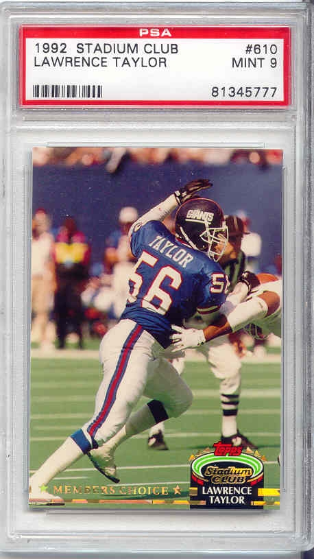 2015 Panini Clear Vision Lawrence Taylor (White Jersey) #31.1 PSA 8 HOF