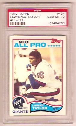 2015 Panini Clear Vision Lawrence Taylor (White Jersey) #31.1 PSA 8 HOF