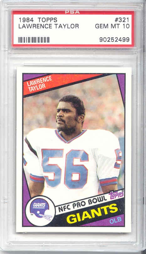 2015 Panini Clear Vision Lawrence Taylor (White Jersey) #31.1 PSA 8 HOF