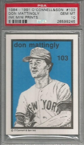 Don Mattingly PSA 8 1981 Nashville Sounds Baseball Card 