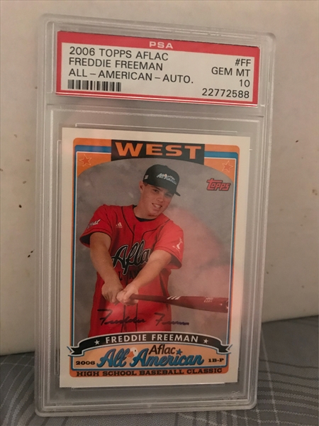 Freddie Freeman Card 2014 Topps The Future is Now Auto Relics