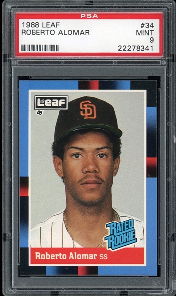 Roberto Alomar Donruss # 34 Rookie (JAS) Roberto Alomar Donruss # 34 Rookie (JAS)