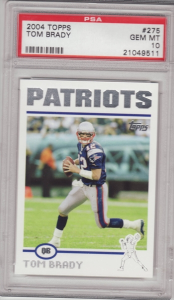 2008 PLAYOFF PRESTIGE TOM BRADY #56 NEW ENGLAND PATRIOTS PSA 10 GEM MT  60522734