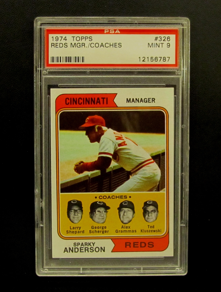 1974 Topps Reds Mgr./Coaches