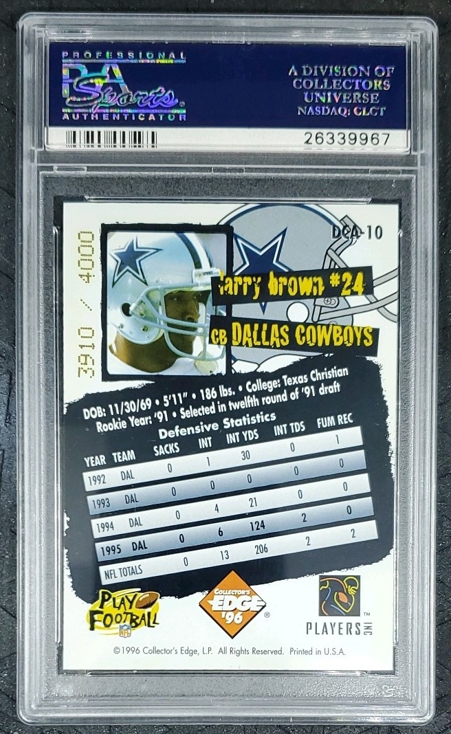 Football - 1996 Collectors Edge Cowboybilia Autographs - Basic : The ...