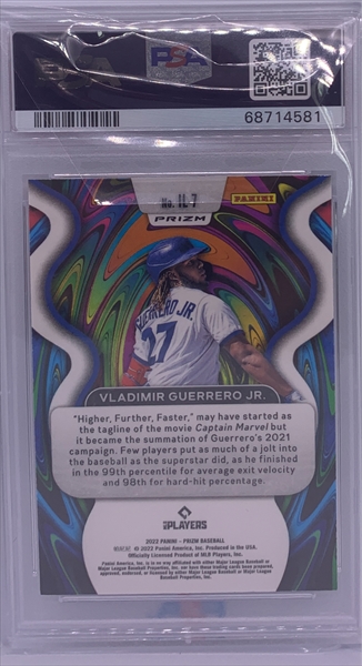 Vladimir Guerrero Jr. Pink Camo Prizm 2022 Panini Mosaic Baseball