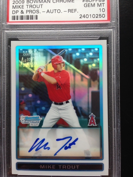 2009 Donruss Elite Extra Edition Mike Trout Throwback Threads