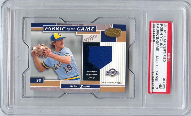 Robin Yount 2002 Topps Game-Worn Jersey Card