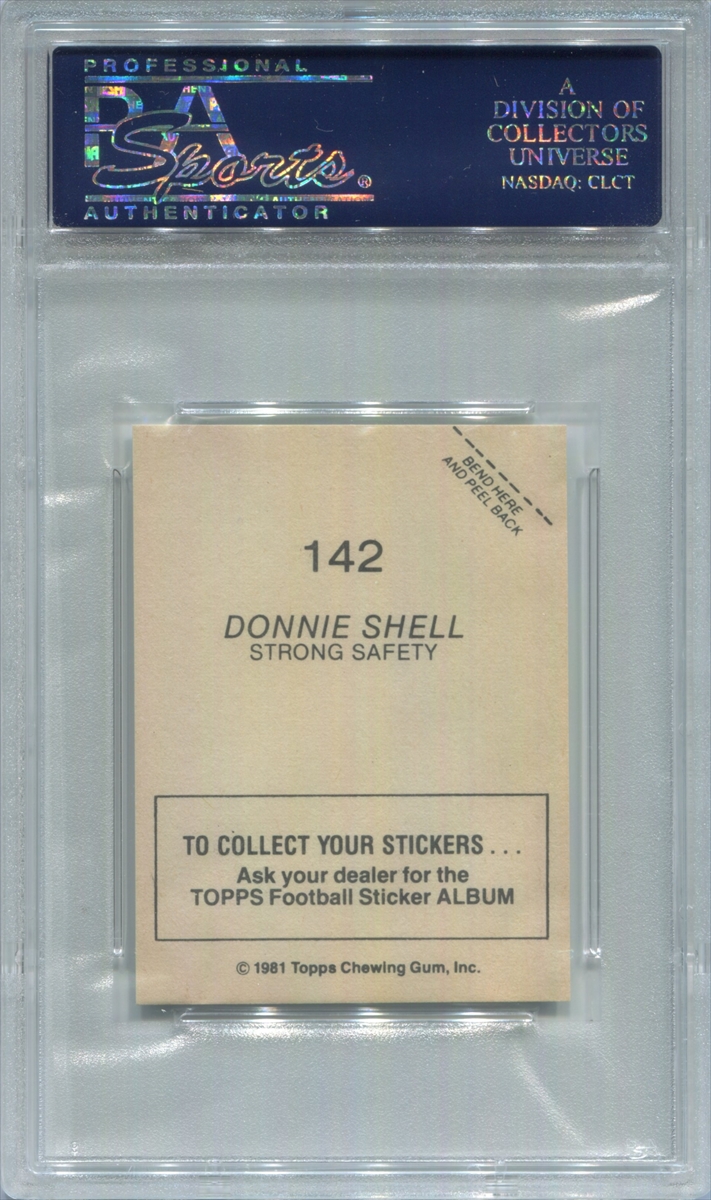 Donnie Shell Police Card Pittsburgh Steelers