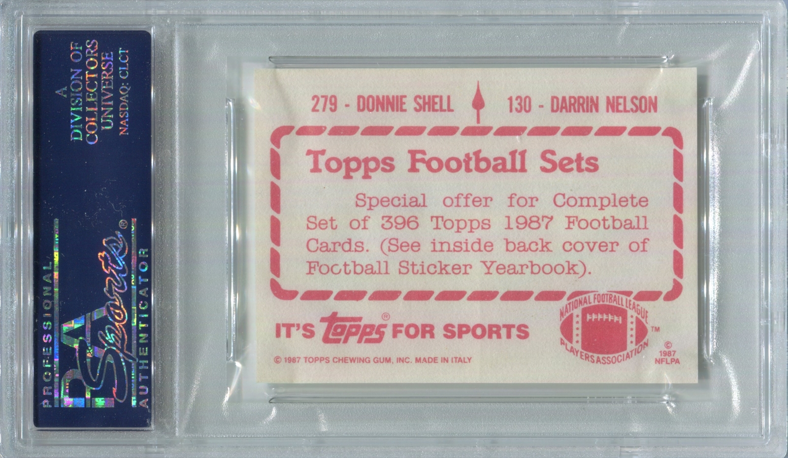 Football - Donnie Shell Master Set: Jeff Barker Collection Set Image Gallery