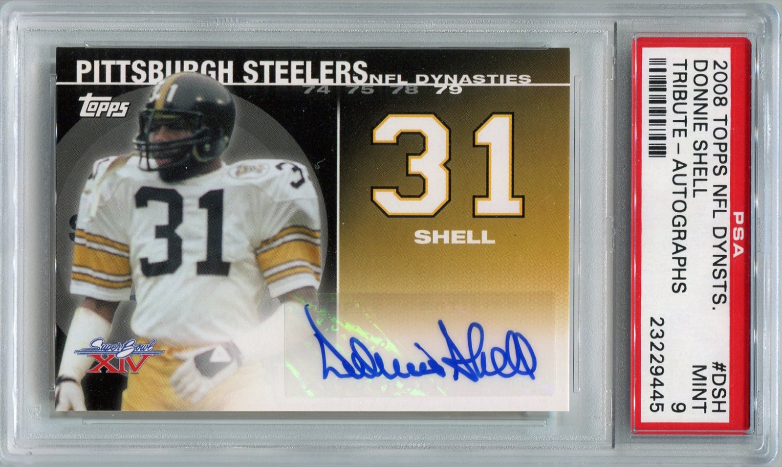donnie shell autographed jersey