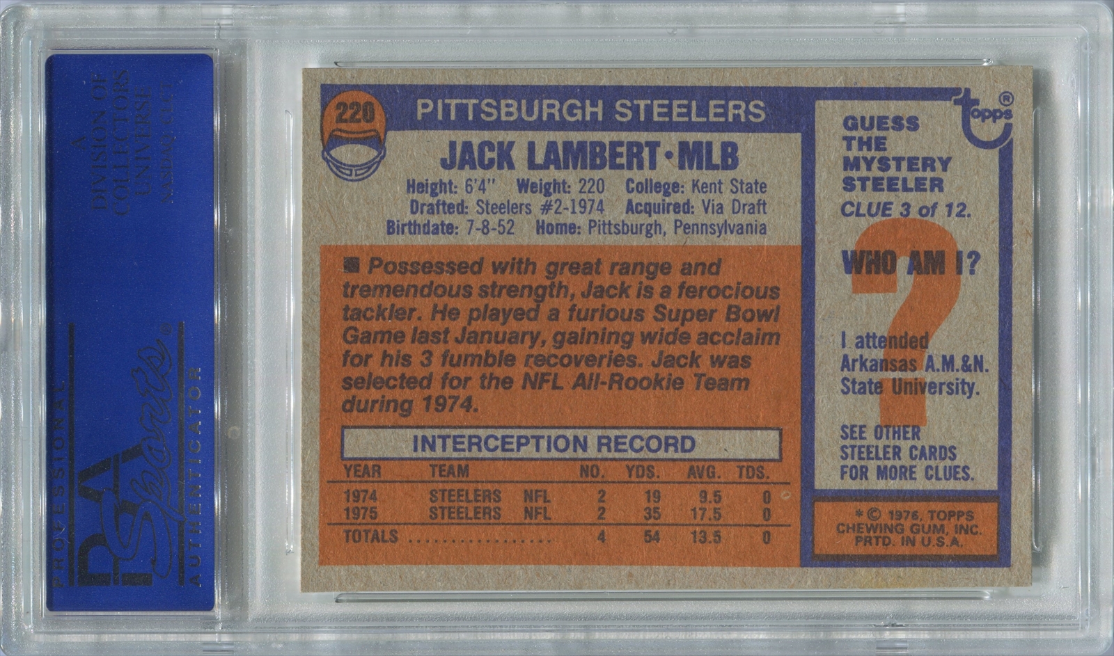 Acclaim Pittsburgh Steelers