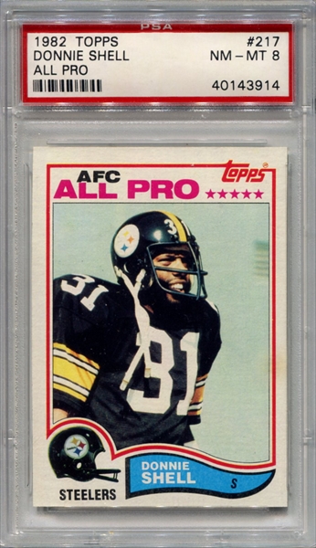 Football - 1982 Topps Pittsburgh Steelers: Jeff Barker Collection