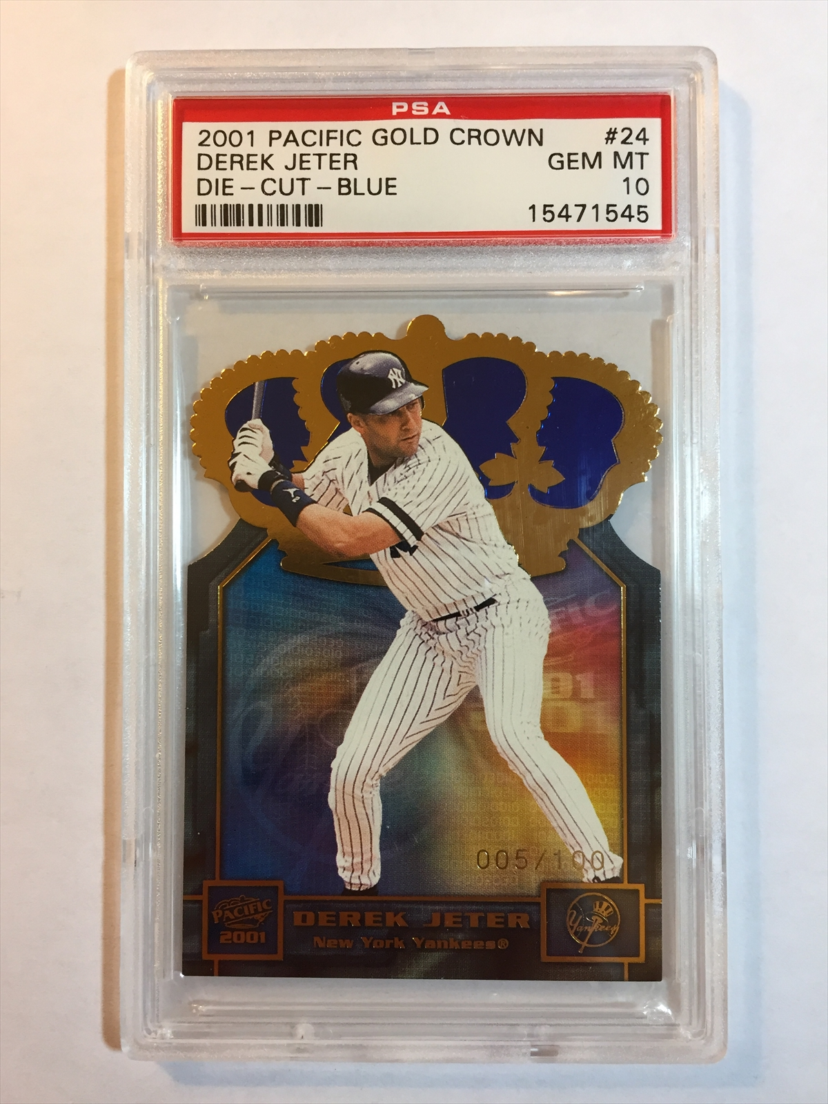 1998 Pacific Paramount Gold Parallel Derek Jeter Yankees 