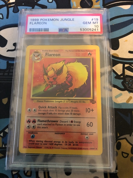 1999 flareon pokemon card Jungle 1st Edition 19/64 PSA 9 MINT (Graded Card) – BlueProton If heads Flareon [1st Edition] #3 Prices
