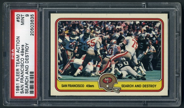 PSA Set Registry Showcase: San Francisco 49ers Fleer Team Action