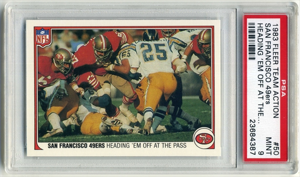 PSA Set Registry Showcase: San Francisco 49ers Fleer Team Action