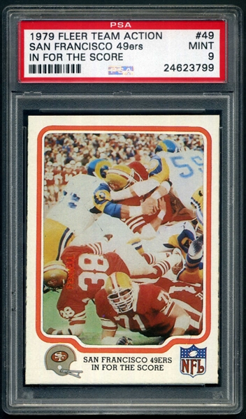 PSA Set Registry Showcase: San Francisco 49ers Fleer Team Action