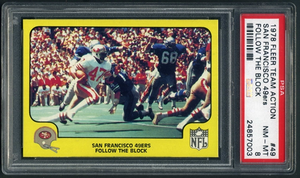 PSA Set Registry Showcase: San Francisco 49ers Fleer Team Action