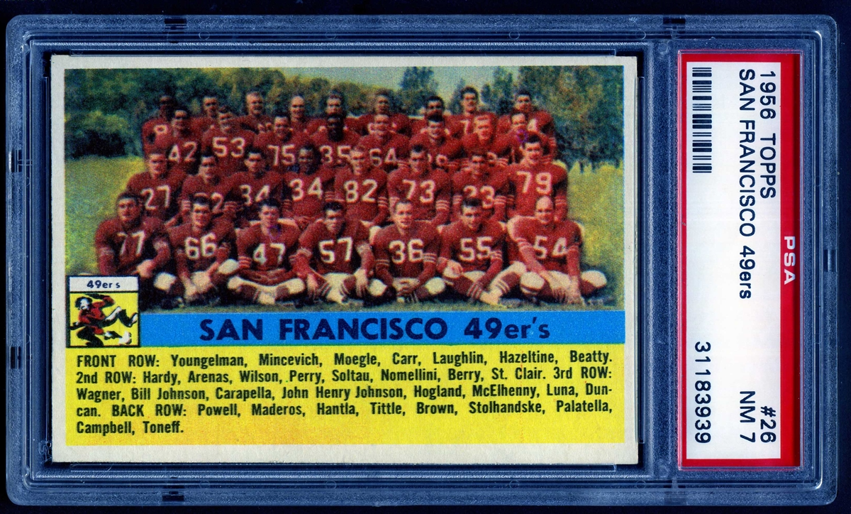 : 1956 Topps # 74 Leo Nomellini San Francisco 49ers