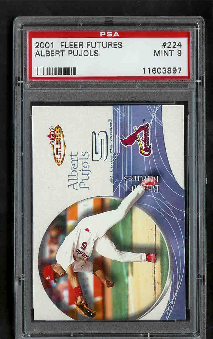 ALBERT PUJOLS auto Fleer Showcase Rookie