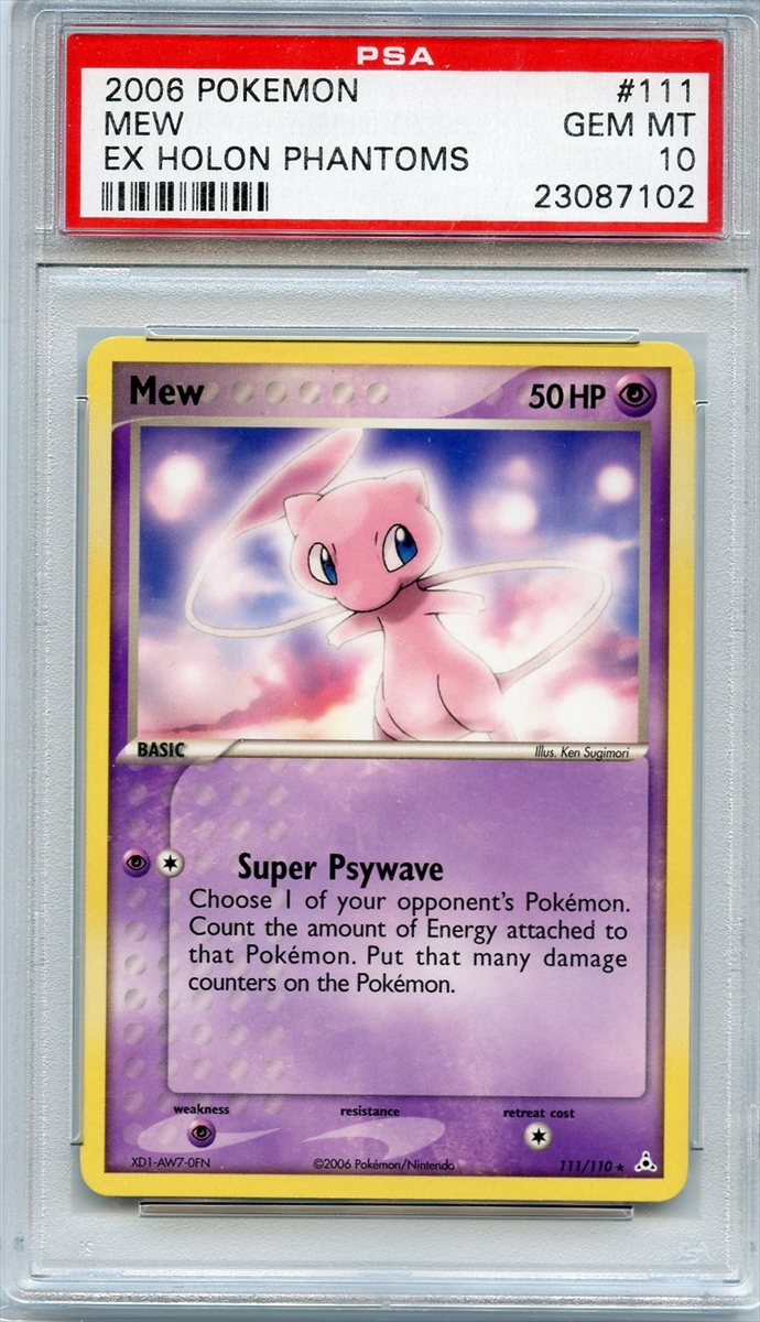 mew original pokemon card Ancient Pokmon | Authentic Collector's Item including damage Pokemon: Ancient Mew - Miscellaneous