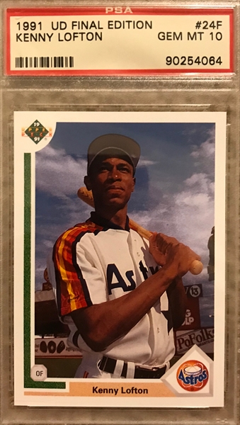 1992 TOPPS STADIUM CLUB KENNY LOFTON BASEBALL CARD # 695 ROOKIE