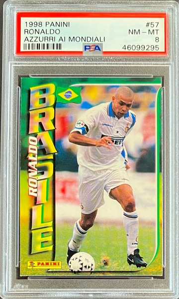 LUIS NAZARIO RONALDO #573 2000 MUNDI CROMO serie A PSA 9-