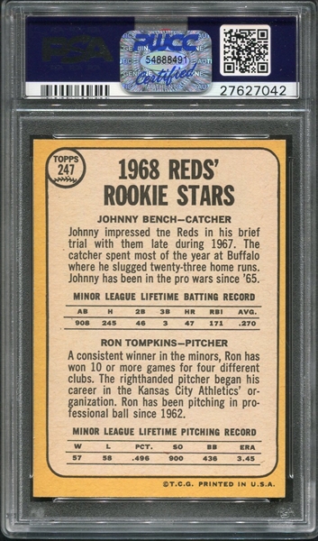 Johnny Bench Cincinnati Reds Pro Quotes Photo Sz (9.5" x 7.5