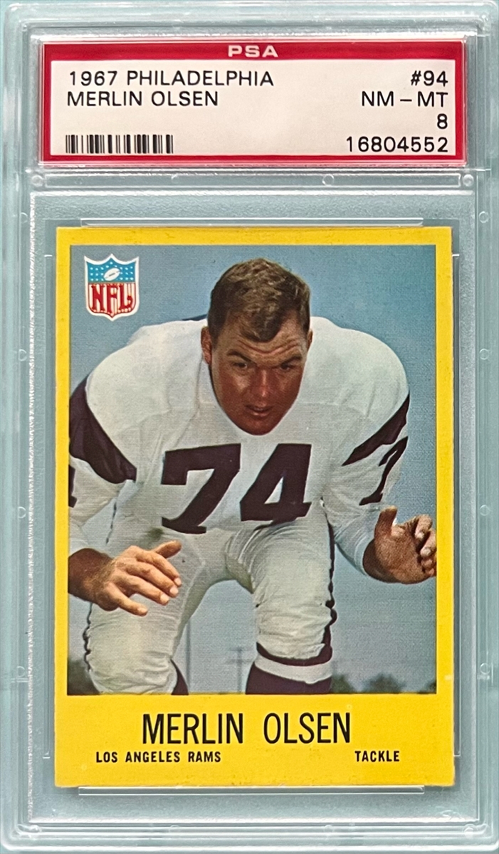 : 1967 Philadelphia # 94 Merlin Olsen Los Angeles Rams