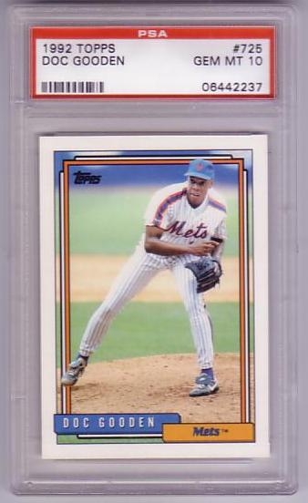  1992 Score Baseball Card #10 Dwight Gooden : Collectibles &  Fine Art