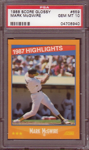 Mark McGwire 1988 Score - Rack Pack Young Superstars #1