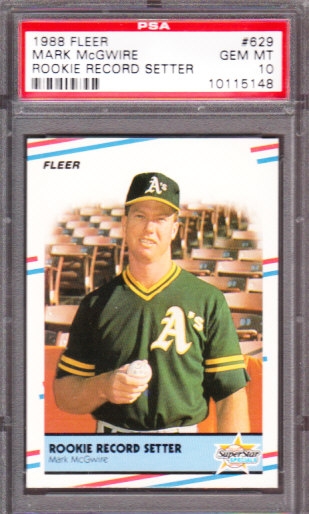 1988 Fleer Baseball All-Stars #25 Mark McGwire - NM-MT