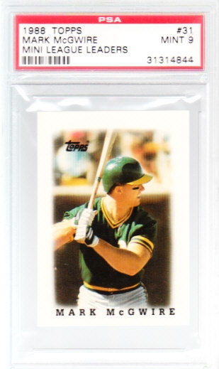  1988 Topps Glossy Rookies #13 Mark McGwire Oakland