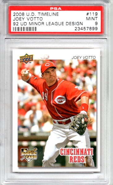 JOEY VOTTO ROOKIE CARD Cincinnati Reds 2008 Upper Deck Timeline BASEBALL RC