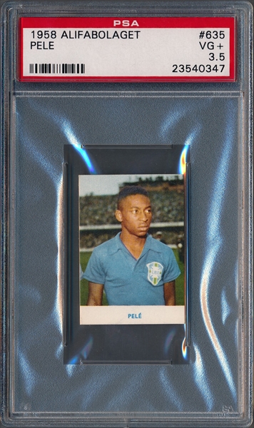 GARRINCHA / PELE 1958 A GAZETA ESPORTIVA CAMPEAO MUNDIAL # PSA 2.5 Rookie