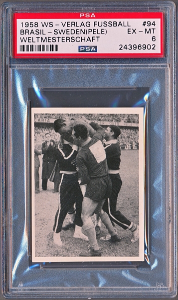 GARRINCHA / PELE 1958 A GAZETA ESPORTIVA CAMPEAO MUNDIAL # PSA 2.5 Rookie